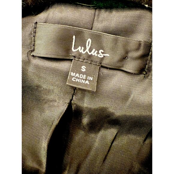 Lulu’s Dark Green Velvet Moto Jacket Zip Up Biker Coat Size Small - Picture 3 of 10